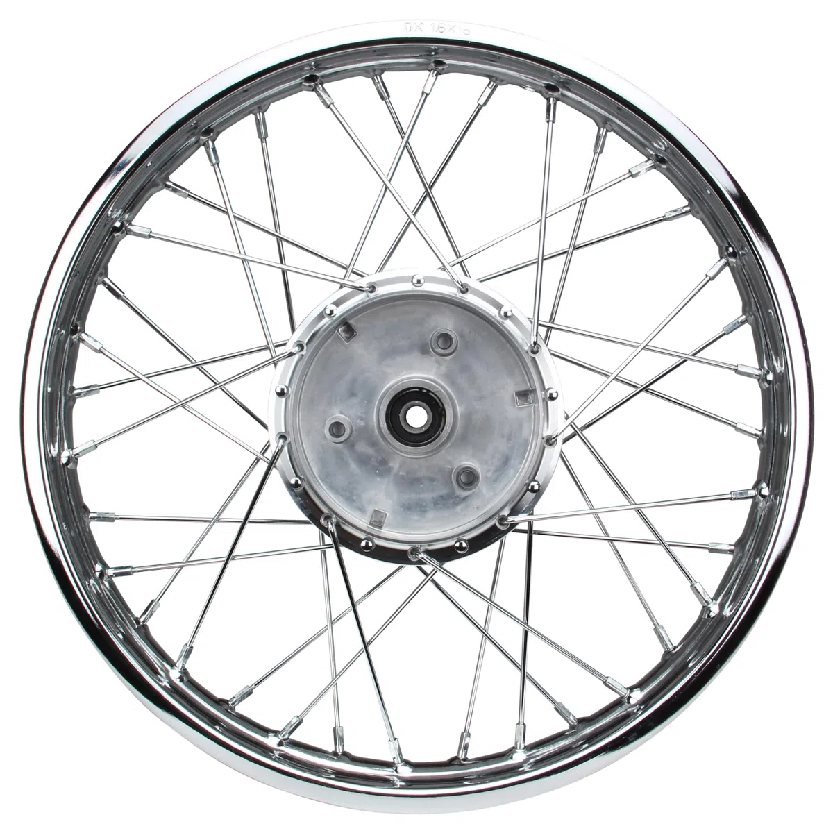 Stahl Speichenrad inkl. Speichen Nabe Felge 1,6x16 Zoll kompatibel mit Simson S50 S51 Star KR 51 Schwalbe Duo
