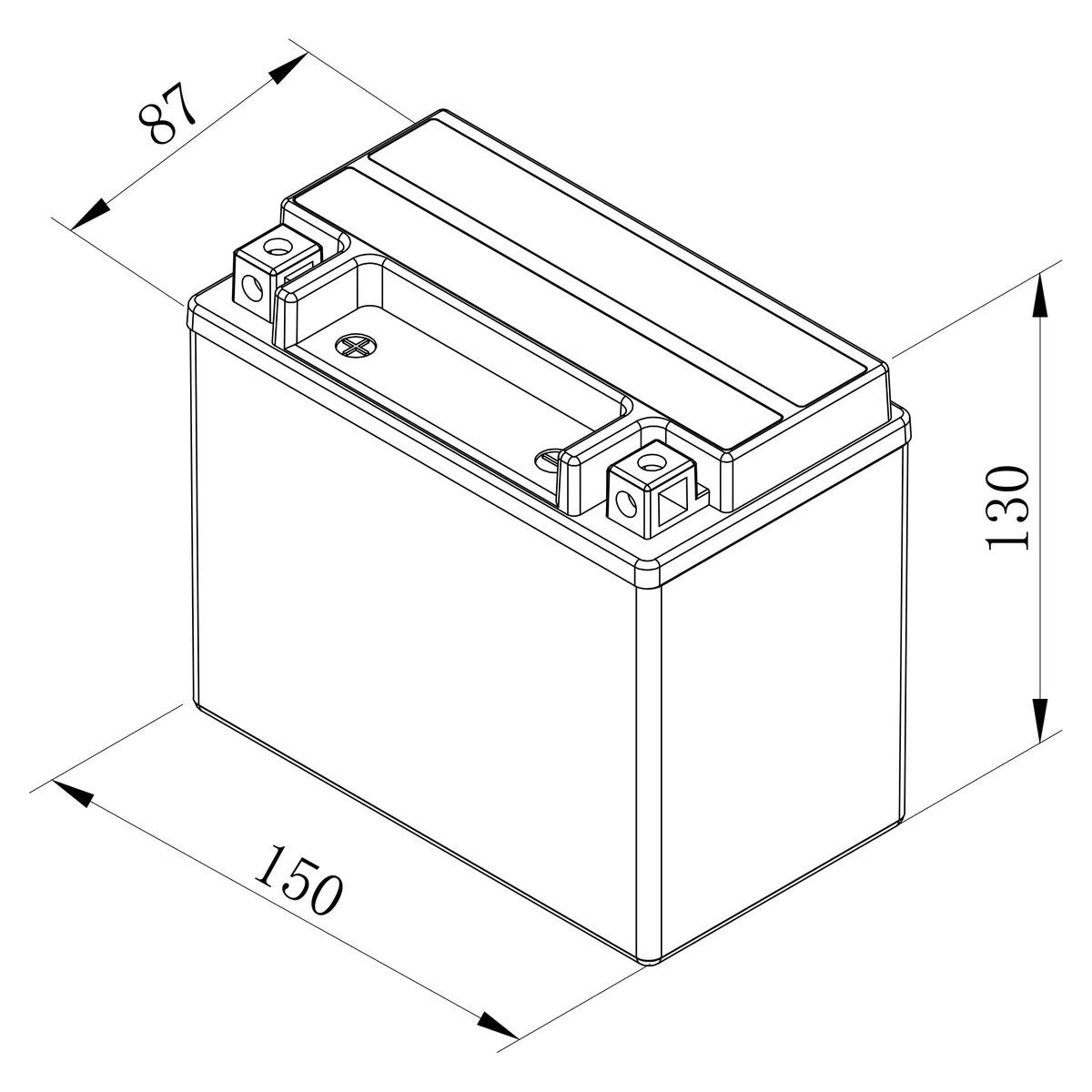 Bosch FA104 - AGM-Motorradbatterie - 12V 180A 10Ah - Geeignet für Motorräder, Motorräder, Enduros, Roller, Quads, Jetskis - Kompatibel M6014, BTX12-BS, BTX12
