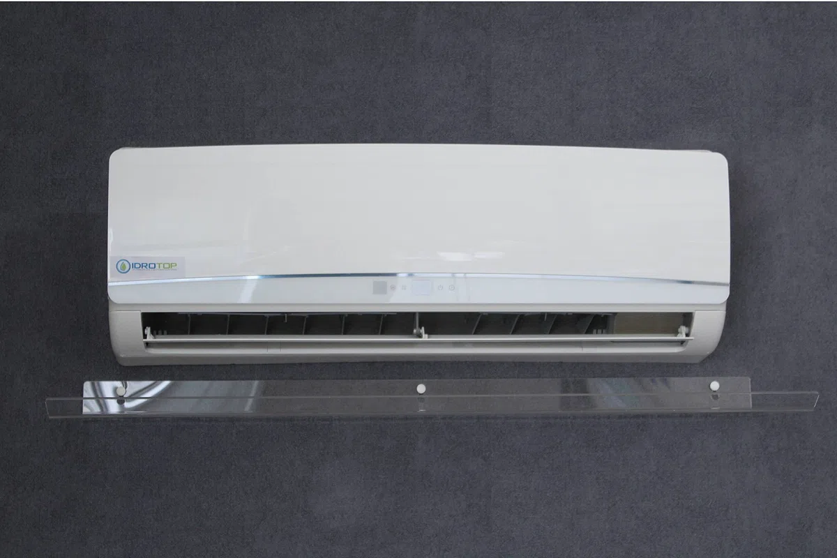 Idrotop Windabweiser für Split Klimaanlage Transparent 900 x 300 x 30 cm