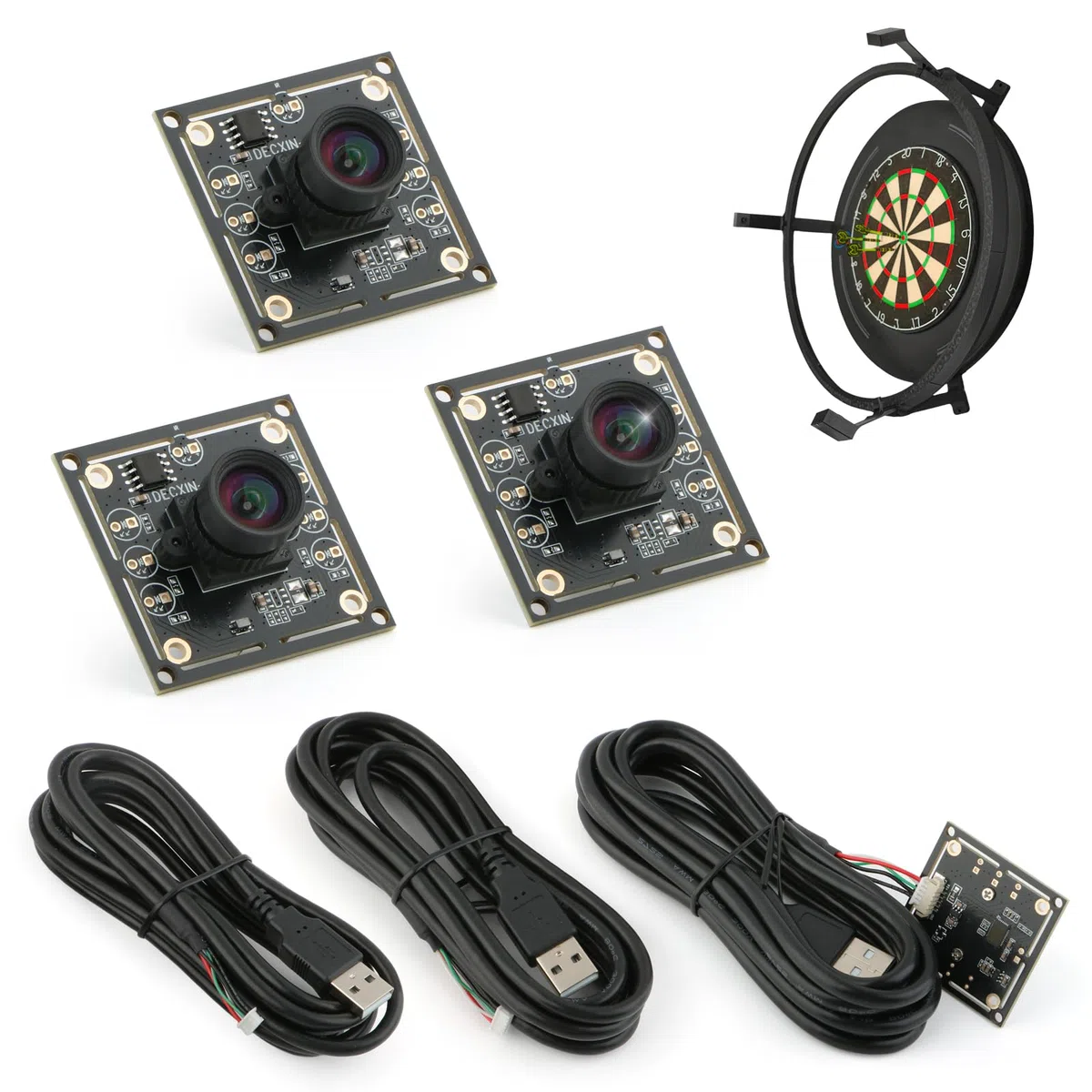 ov9732 Kameramodul 100 Grad für autodarts Dart Kamerasystem 3 Satz 1280x720 30fps Gesichtserkennung Bilderfassung 2M Kabel USB2.0 Ausgang Phone