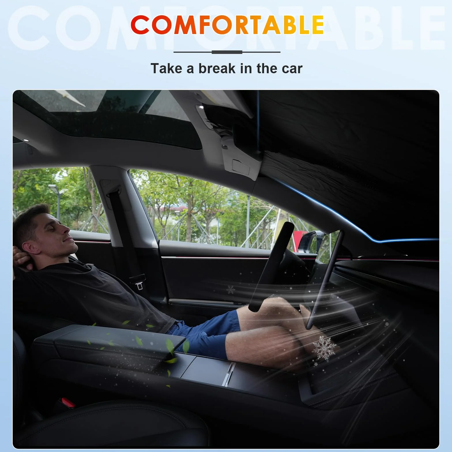 [Upgrade] BSTW Faltbarer Sonnenschutz für Dacia Jogger 2021-2025 2026 Frontscheiben Abdeckung mit UV-Schutz & Hitzeschutz Sonnenschirm Jogger Zubehör