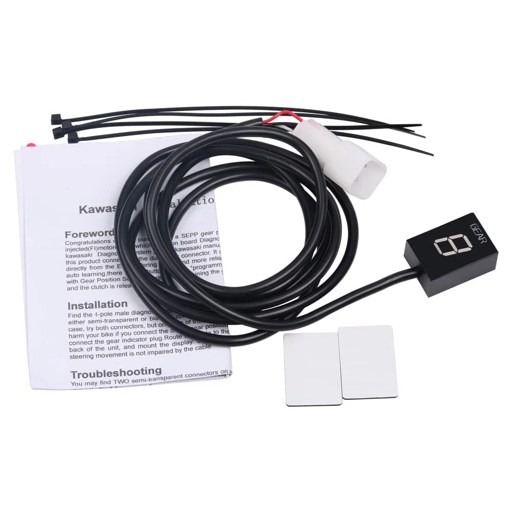 Motorrad Ganganzeige Meter Ganganzeige für Kawasaki ZX6R ZX-6R ZX6RR ZX-6RR ZX10R ZX-10R Z750 Z1000 Z 750 1000 ER-6N ER6N(Rote)