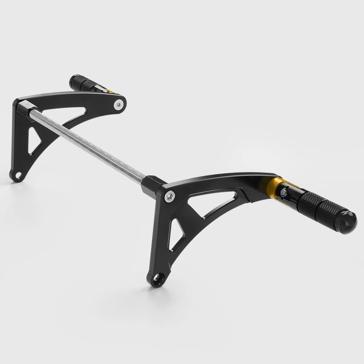 WOOGA Motorrad Erweiterter Beifahrer hinten umklappbar CNC Fußstützen Fußrasten Fußrasten Pegs Pedale Für HO&N&DA Monkey 125 / Z125 2018-2025 (JB02/JB03) (A-Stil–Gold)