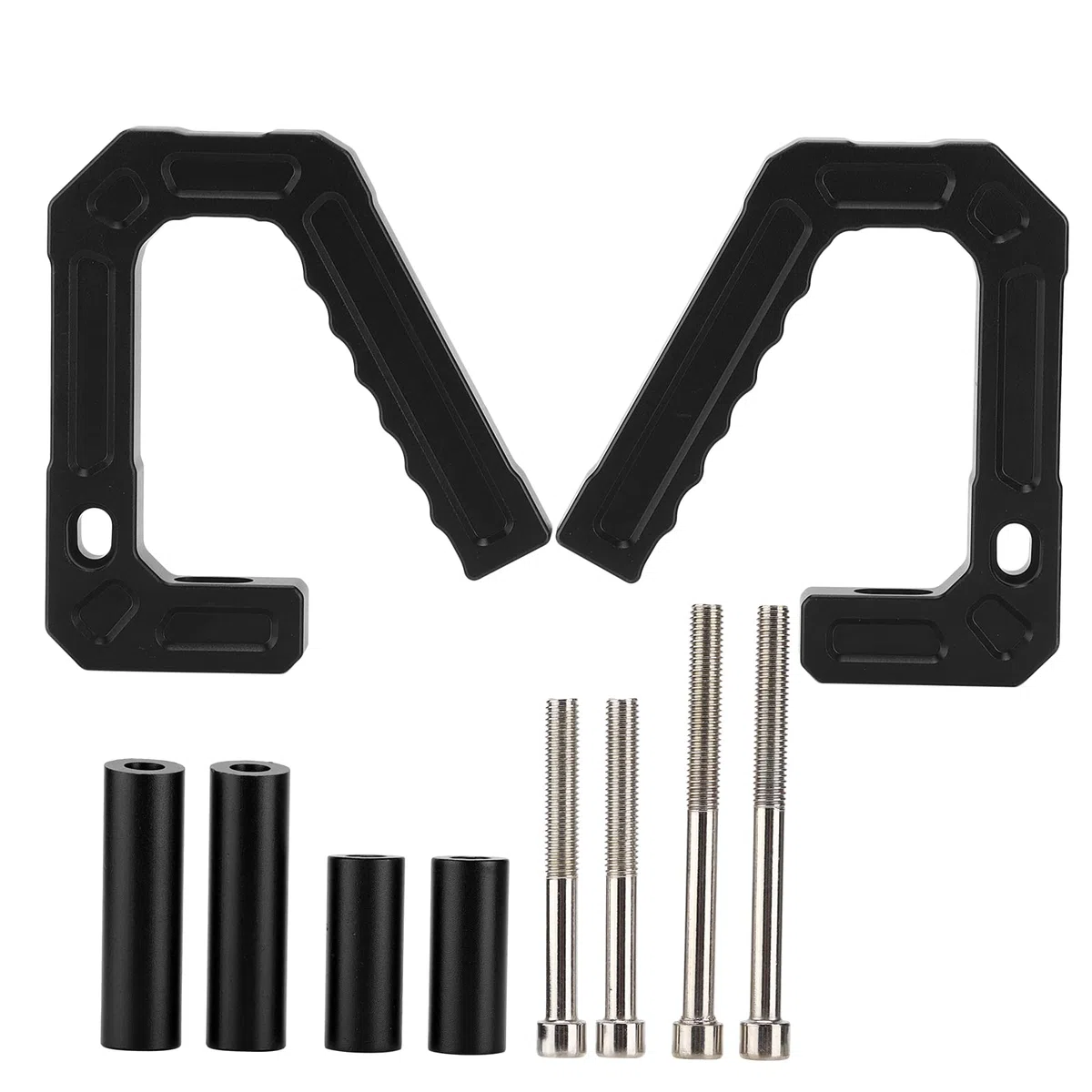 Vorderer Haltegriff, Ersatz-Haltegriffe aus Aluminium für Vordere Haltegriffe, Haltegriffe für Wrangler 07–18 JK/Unlimited Sport Sahara Rubicon-Modelle(Schwarz)