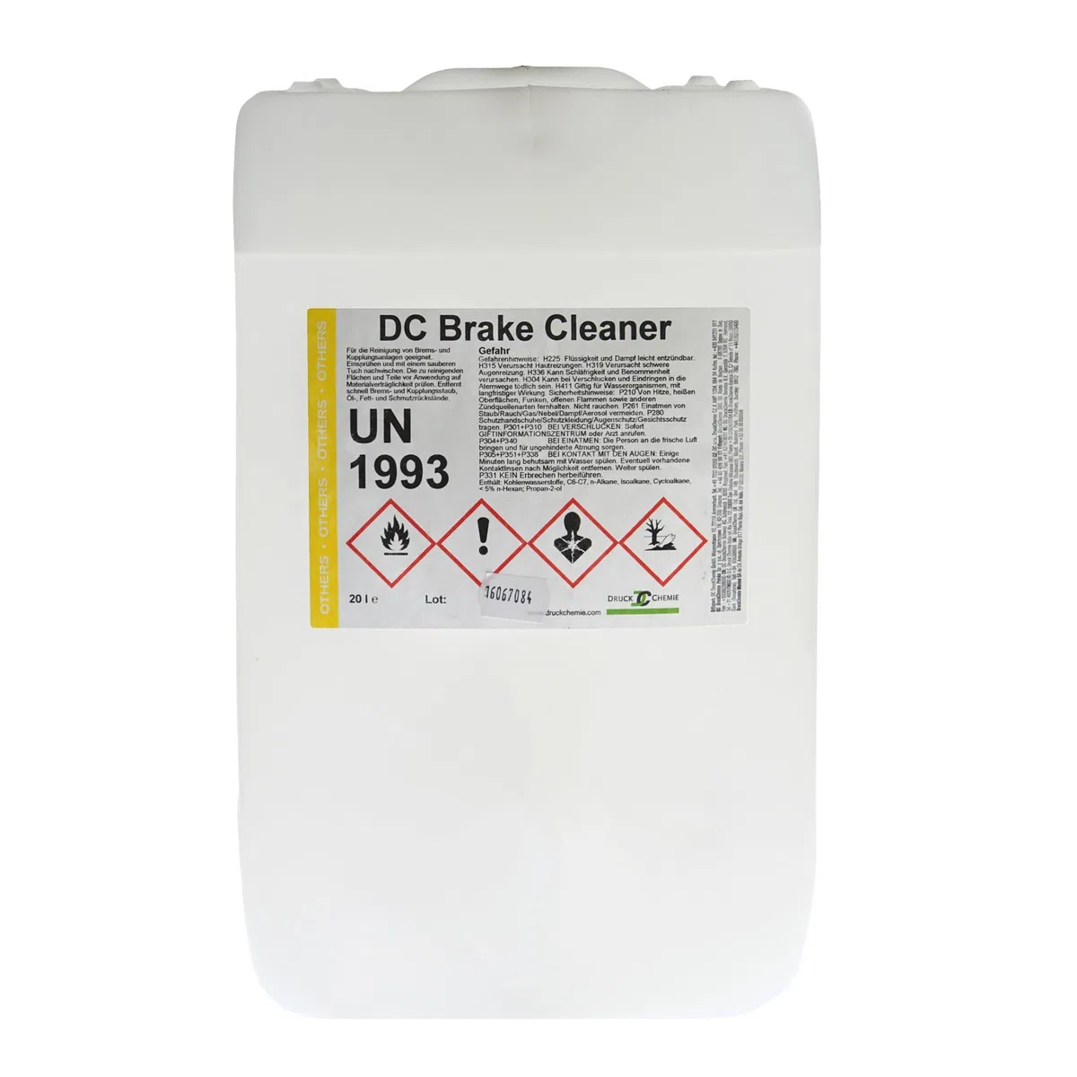 DC DruckChemie Bremsenreiniger Kanister 20L acetonfrei Brake Cleaner Teilereiniger