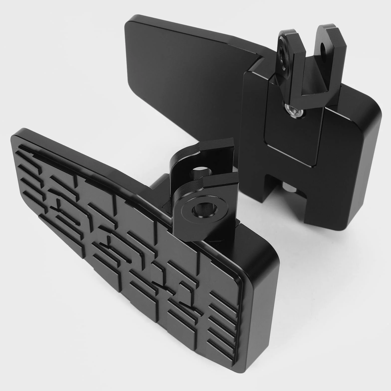 WOOGA Breite fette Fußrasten Vergrößerte Fuß stütze Fuß pedals tütze Motorrad zubehör passend für Ho&n&da Rebel CMX 1100 CMX1100/DCT Zubehör 2021 2022 2023 2024 (Schwarz)