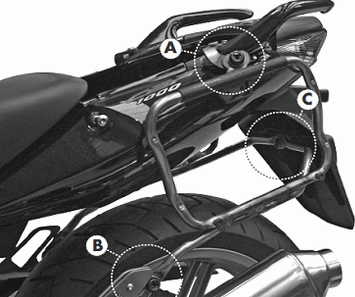 GIVI PLXR174 Rapid Stahlrohr-Seitenkofferträger - Abnehmbar