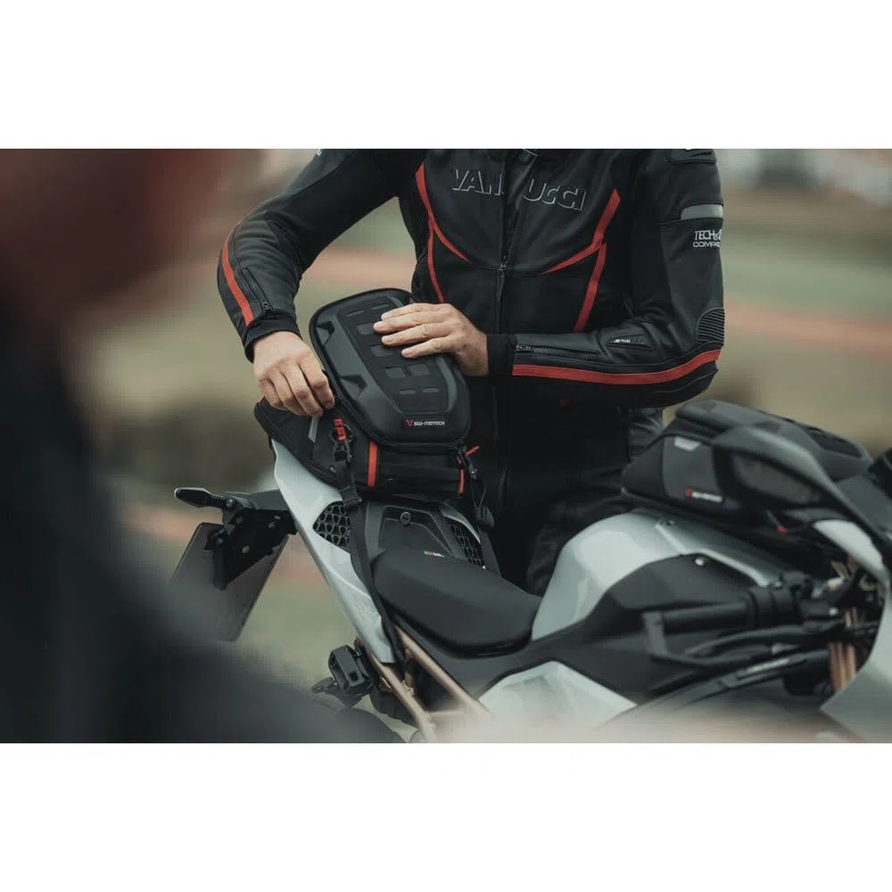 Sw-motech Saddle Bag Nylon Pro Roadpack 1680d 8-14 L 36 x 28 x 15 cm, Schwarz Grau