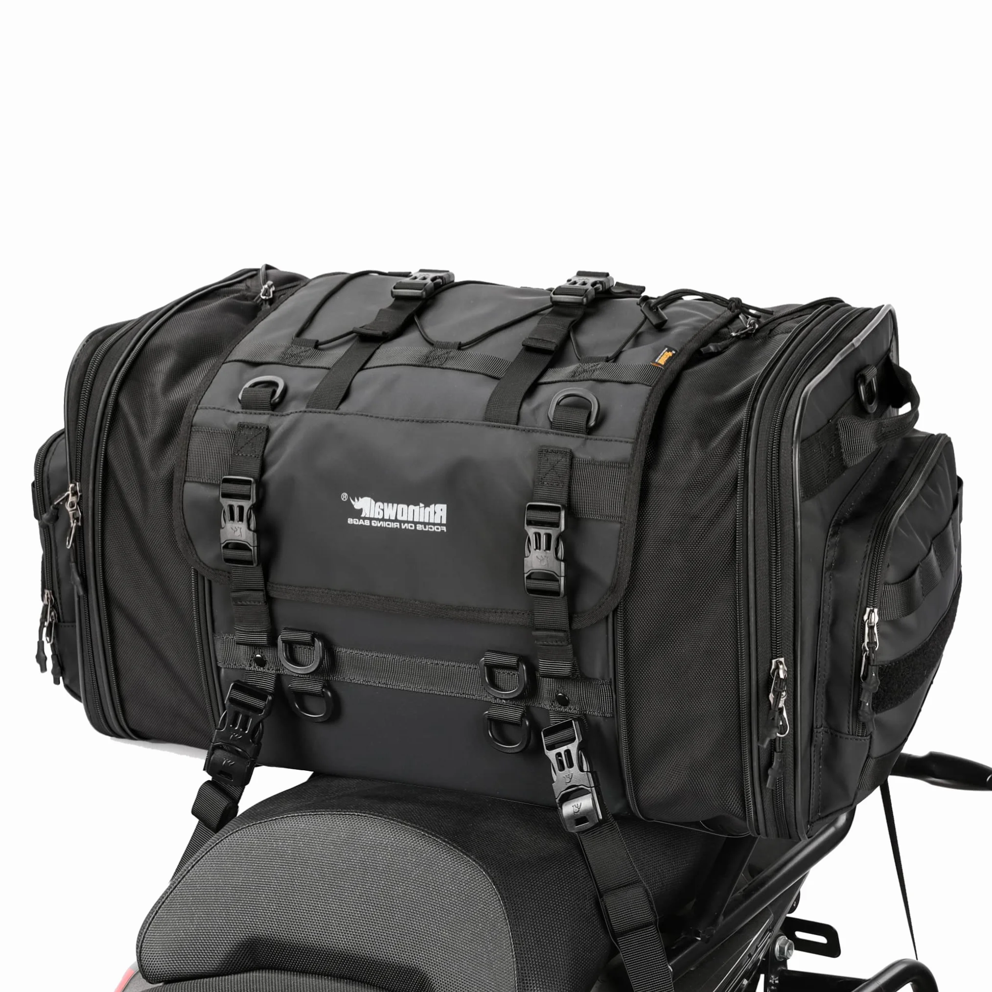 BAIGIO Hecktasche Motorrad Gepäckrolle 40-60L Erweiterbar Motorrad Tasche Heck Wasserdicht Multifunktional Motorradtasche Gepäcktasche Sitztasche Reisetasche Rücksitztasche Gepäckträgertasche hinten