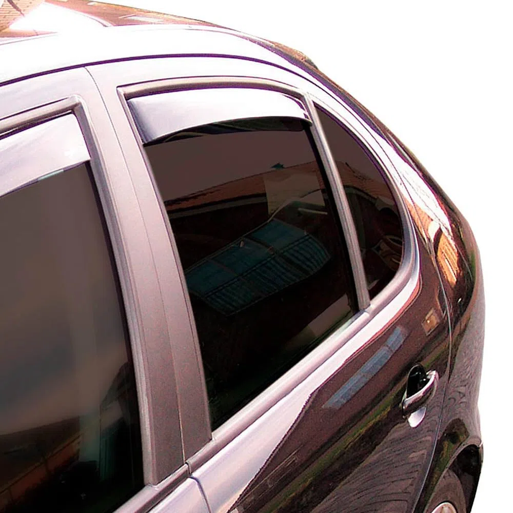 Hintere Windabweiser (1 Set) für die Fahrer und Beifahrerseite-CLS004M2157D passend für SEAT Leon SW/Kombi, TYP KL, 5-Door, 2021- Dunkles Material