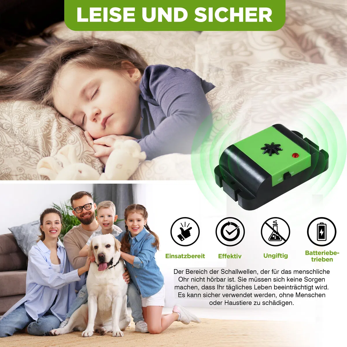 ISOTRONIC Marderschreck Auto – Batteriebetriebene Marderabwehr mit Vibrationssensor & Ultraschall – Marderschutz für Auto, Dachboden & Garage – Anti Marder Abwehr mit 40m² Wirkungsbereich (1 Stück)