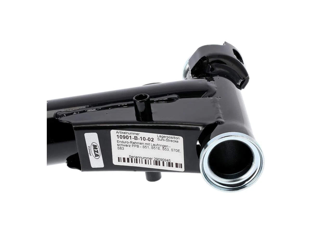 Rahmen, mit Knotenblech Enduro, ohne Typschild, grundiert + PPB - Simson S51, S53, S70, S83