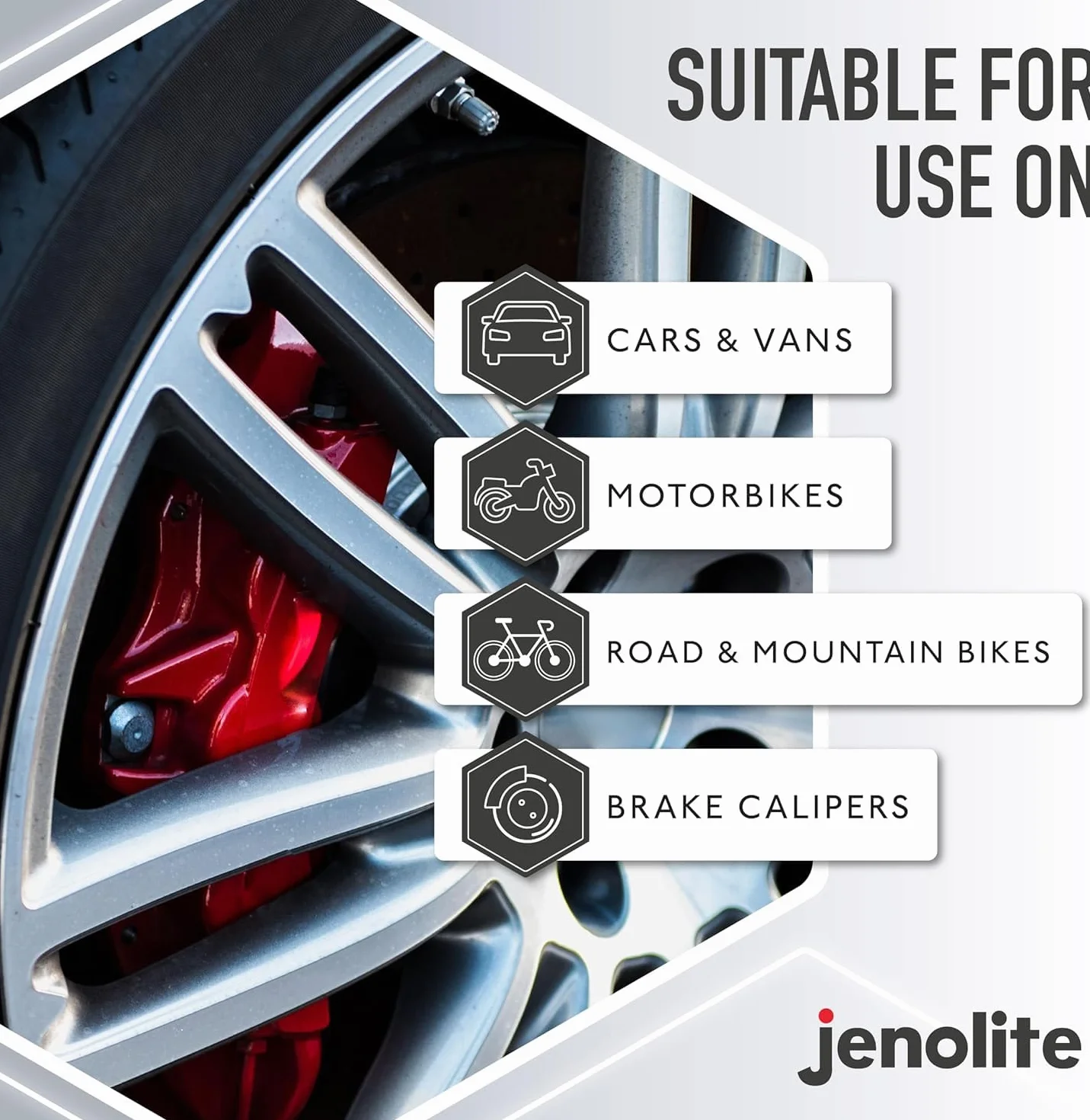 JENOLITE- Bremssattellack Schwarz. Bremssattelfarbe. Hitzefester Thermolack für Bremsklötze am Auto bis 300°C. Inhalt: 400ml