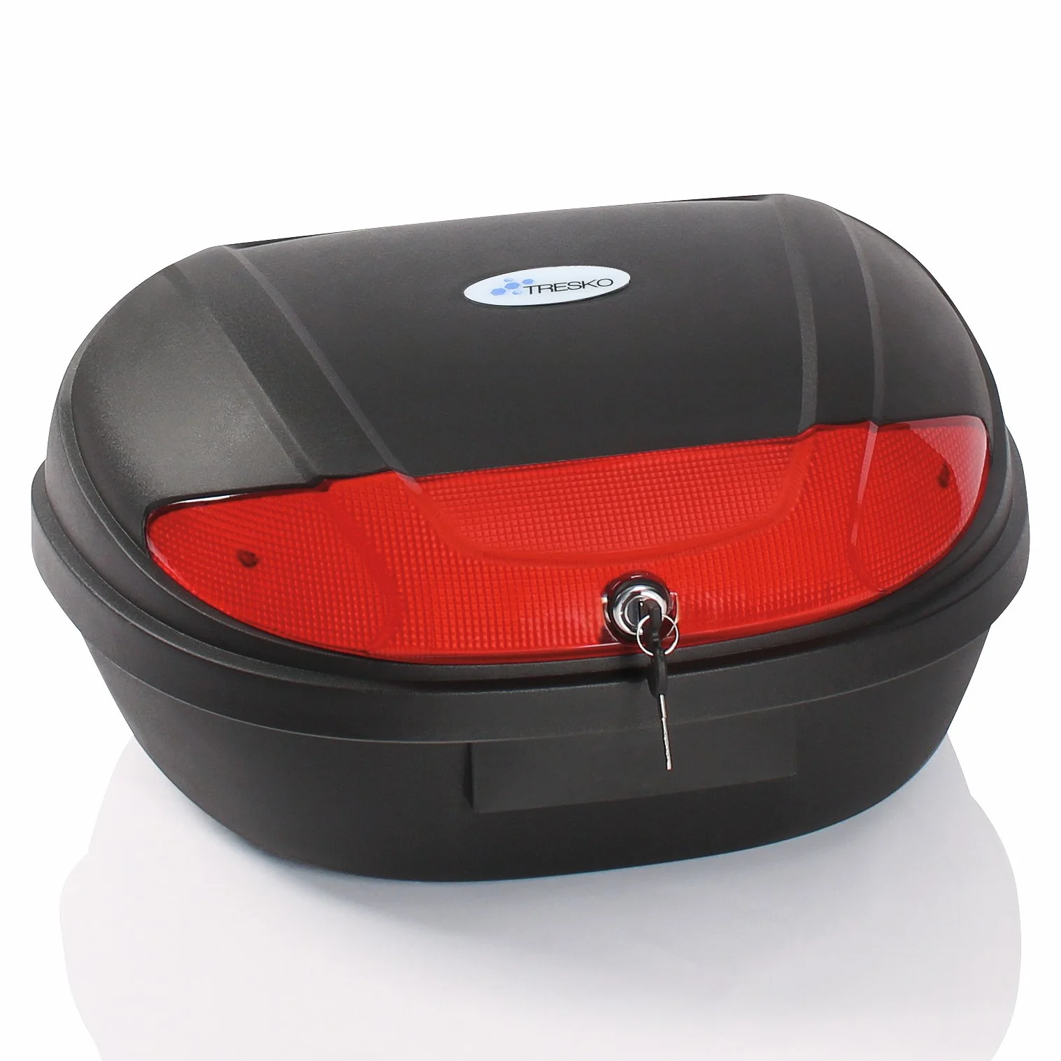 TRESKO XXL Topcase Motorradkoffer 48L passend für 2 Helme