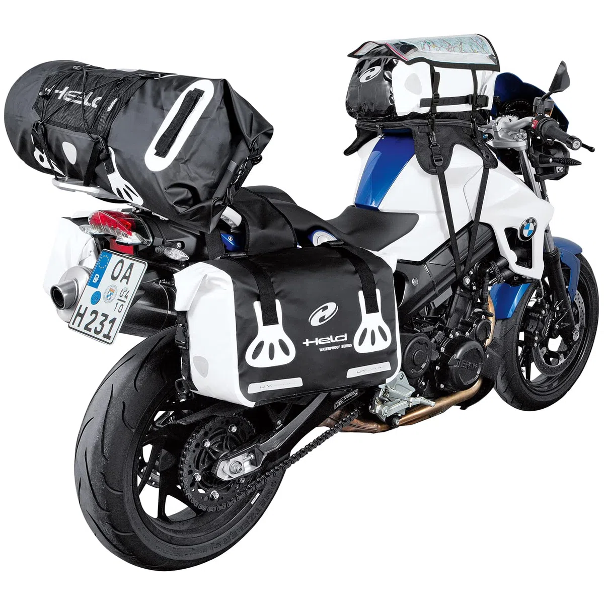 Held Roll Bag 40 Liter Gelb Motorrad Gepäckrolle Reisetasche | Motorradbekleidung