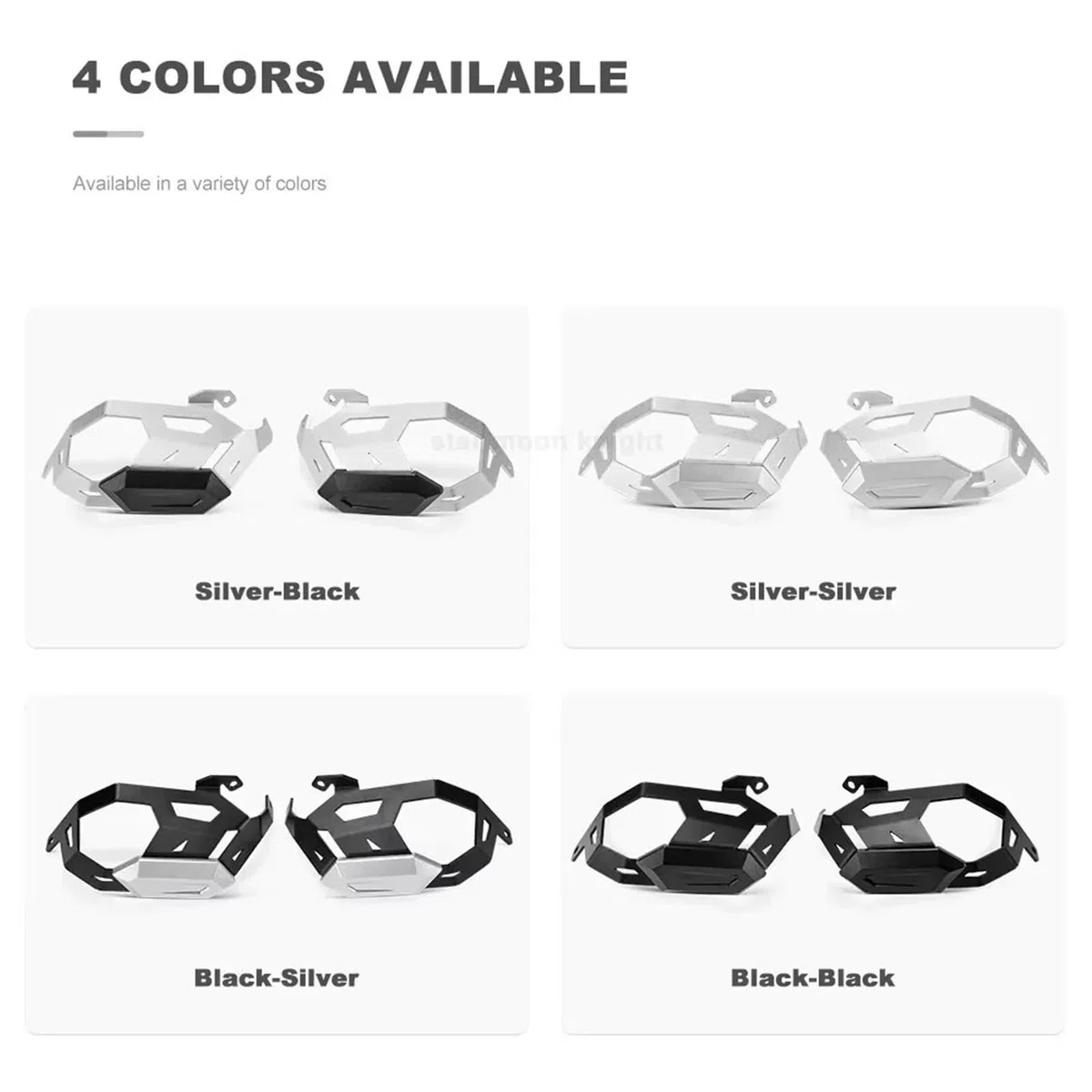 Seitenverkleidungen Zylinderkopfschutzabdeckung passend für Bmw R12 R12nineT R 12 NINET 2023- Motorradzubehör Motorschutz Motorrad Kühlerschutz(Black-Black)
