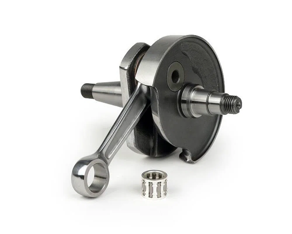 BGM Kurbelwelle Racing Drehschieber, 20mm Konus, kompatibel für Vespa PK50 XL Ersatz Rennwelle