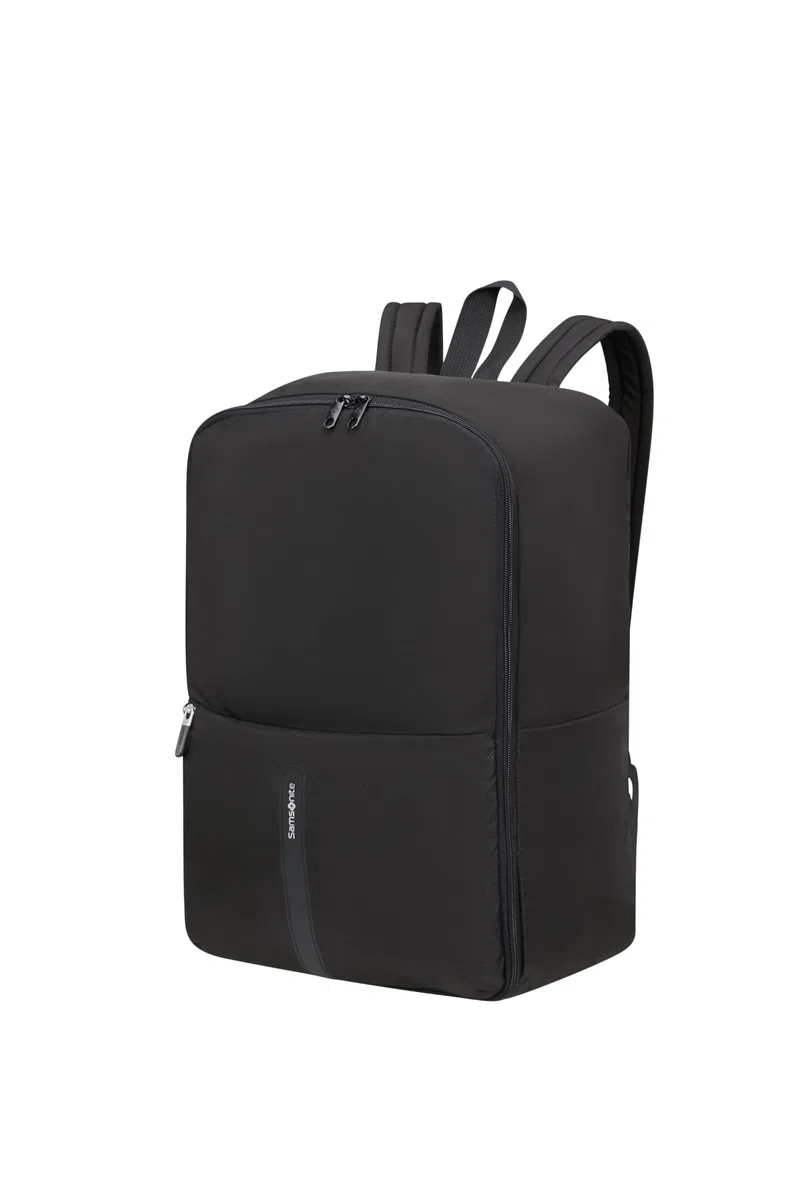 Samsonite TA Revolution - Faltbarer Kabinenrucksack 45 x 35 x 20 cm, Leichter Handgepäck für EasyJet, Reflektierende Details, 0.20 KG, Schwarz