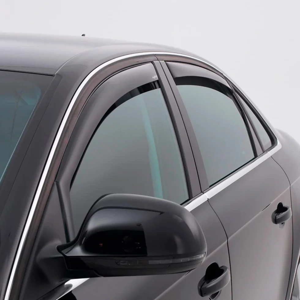 ClimAir Windabweiser Schwarz kompatibel mit Volkswagen Multivan T7 2021-