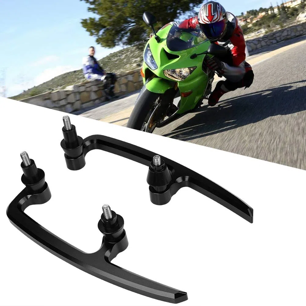 Haltegriff für die Hintere Sitzschiene, Haltegriff für Sozius, Hintere Haltegriffe für den Sitzschienensatz für Kawasaki Z650 17–18, Grüne Z650-Haltegriffe, Haltegriffe (Black)