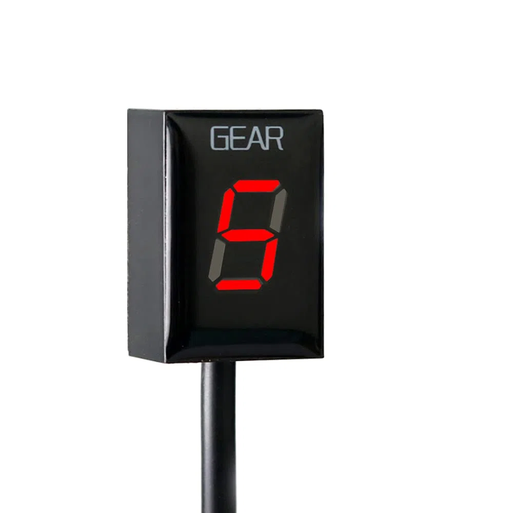 Für Suzuki Ganganzeige Motorrad ECU Plug LED Anzeige Display Wasserdichte (Rote)