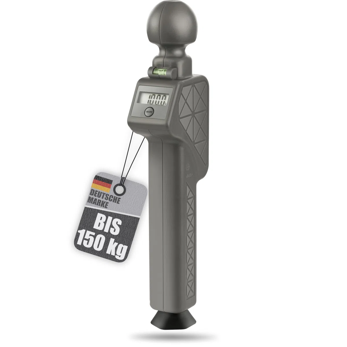 bonsport Stützlastwaage Digital für Wohnwagen & Anhänger - Deichselwaage bis 150 kg für Anhängerkupplung - Anhängerwaage.