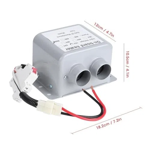 Elektro-Autoheizung, 12V 800W 2-Loch-Winterheizung Hocheffiziente Sicherheitsabtauentfernung für Camping, Glas Abtauen