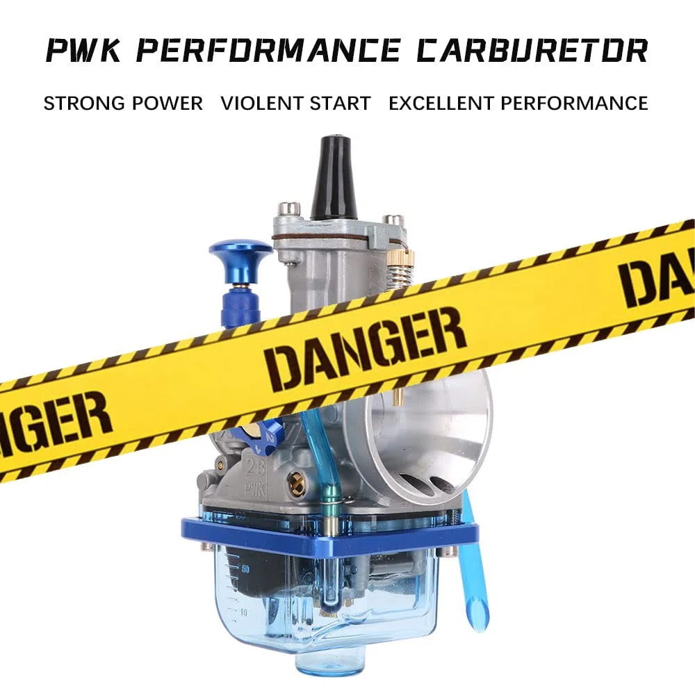 Vergaser Pwk 30 mm Universal Motorrad Jet Leistung Vergaser Ersatz für Motor 100 cc bis 150 cc Dirt Pit Bike Motocross Motorrad Scooter ATV Quad Pwk 30 mm Carbon