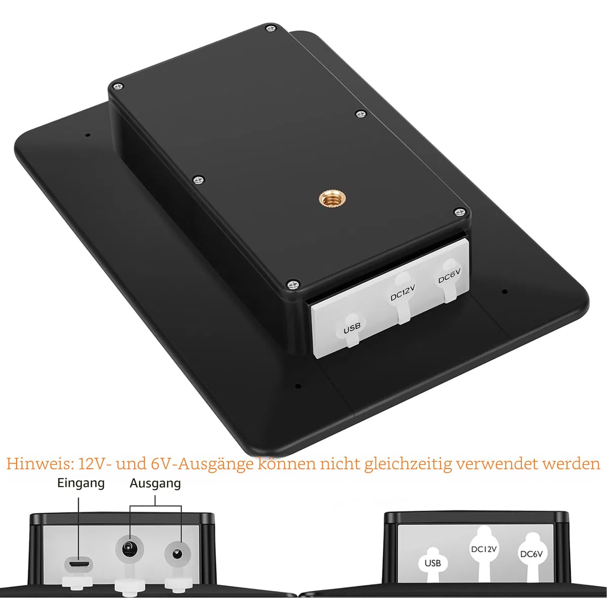 Solarpanel 12V/1A 6V/2A mit integriertem wiederaufladbarem Lithium-Akku mit 4000 mAh IP66, Jagdzubehör, kompatibel mit Jagdspielkameras oder Hirschfutterautomaten (2 Stück)