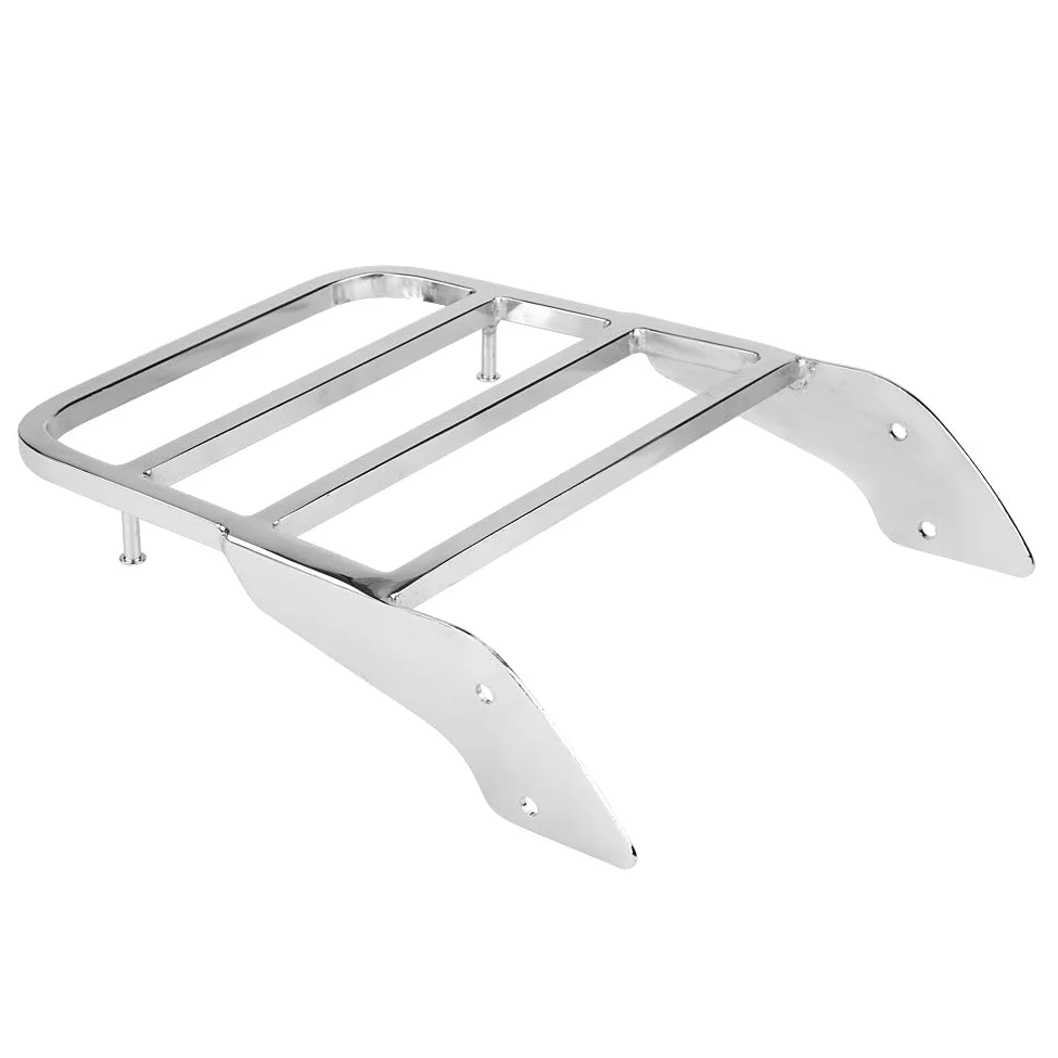 Gepäckträger hinten Chrom Sissy Bar fürMotorrad Sissy Bar Gepäckträger hinten für Shadow VT750 C2 1997-2003 Chromsilber