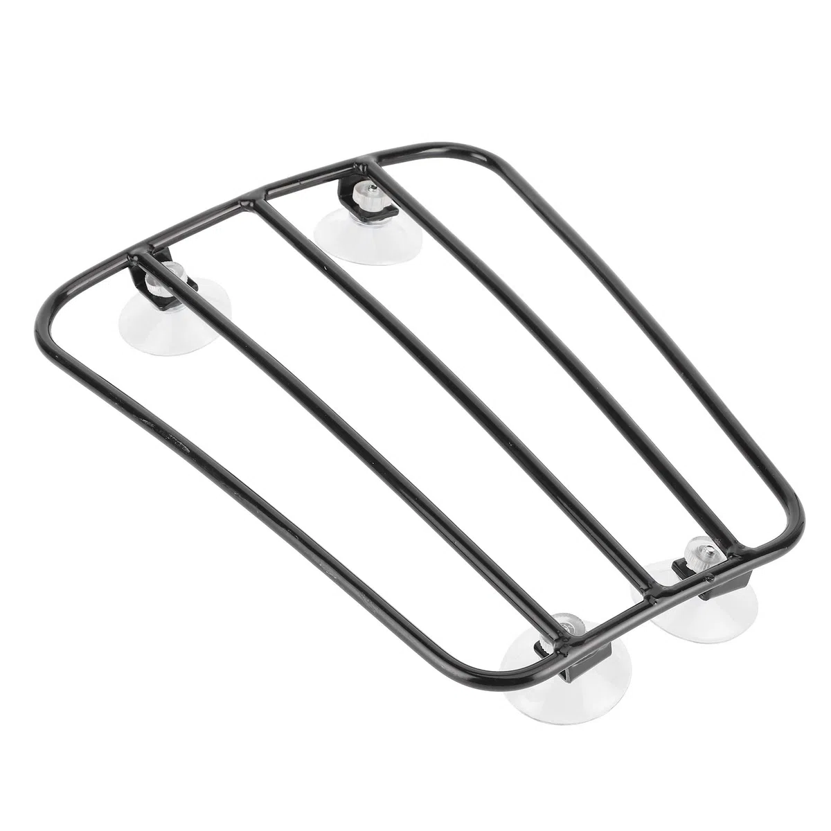 Motorrad Gepäckträger vorne, Motorrad Kraftstofftank Gepäckträger Gepäckträger Universal Retro Style Gepäckträgerhalterung(A (schwarz))