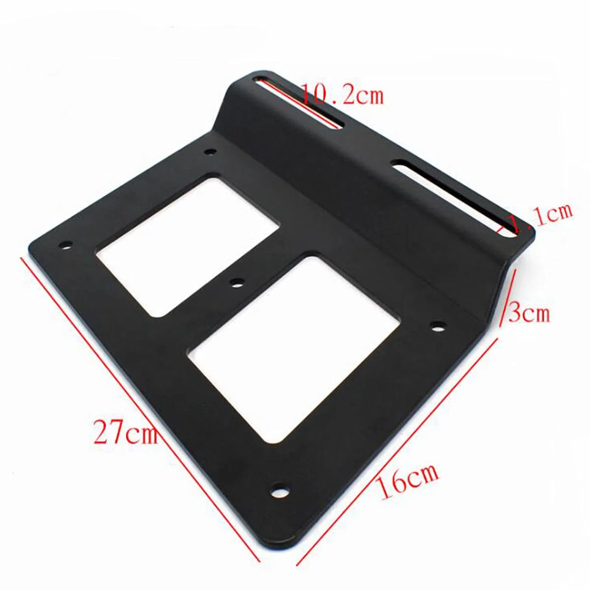 1 Paar Motorrad Satteltaschen Halterung (Schwarz)