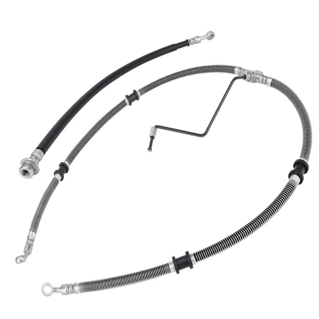 Vorderschläuche Bremsleitung passend für Yama-ha Kodiak 400 450 Grizzly 350 400 450 Bruin 350 Auto 2x4 4x4 2003-2014