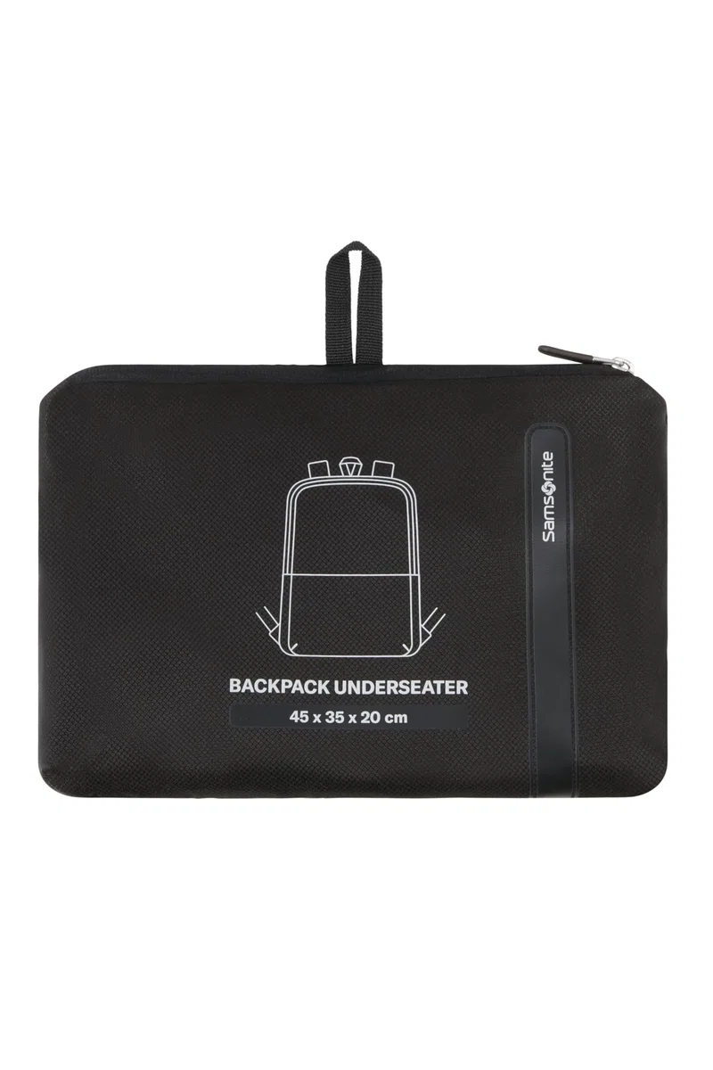 Samsonite TA Revolution - Faltbarer Kabinenrucksack 45 x 35 x 20 cm, Leichter Handgepäck für EasyJet, Reflektierende Details, 0.20 KG, Schwarz