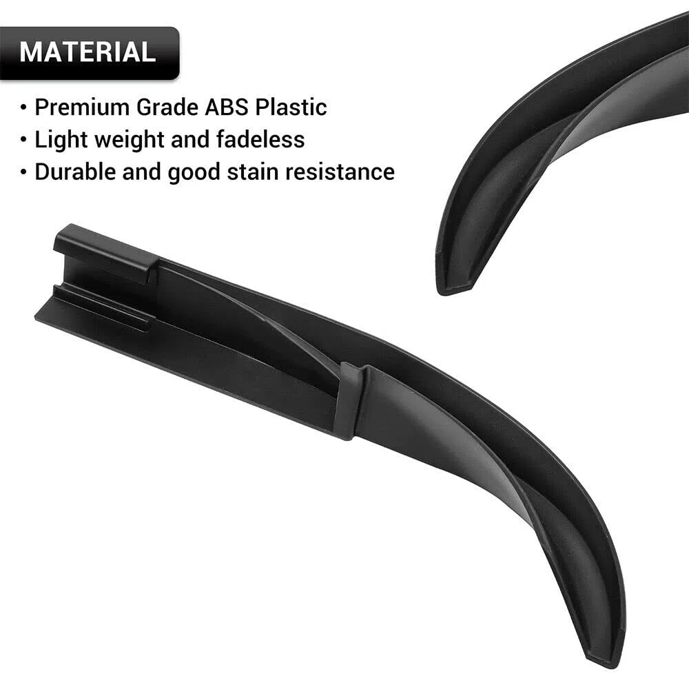 Hardtop Rain Diverter ABS Regenwasserrinnenverlängerung Regenabweiser für Jeep Wrangler JK JKU 2007-2017, Außenzubehör,Schwarz