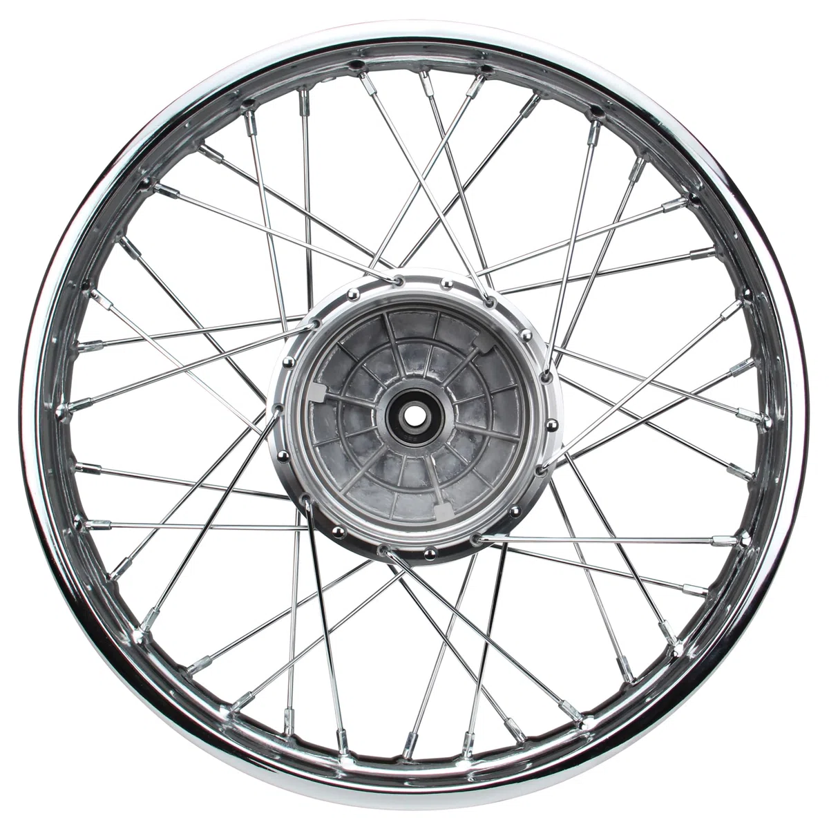 Stahl Speichenrad inkl. Speichen Nabe Felge 1,6x16 Zoll kompatibel mit Simson S50 S51 Star KR 51 Schwalbe Duo