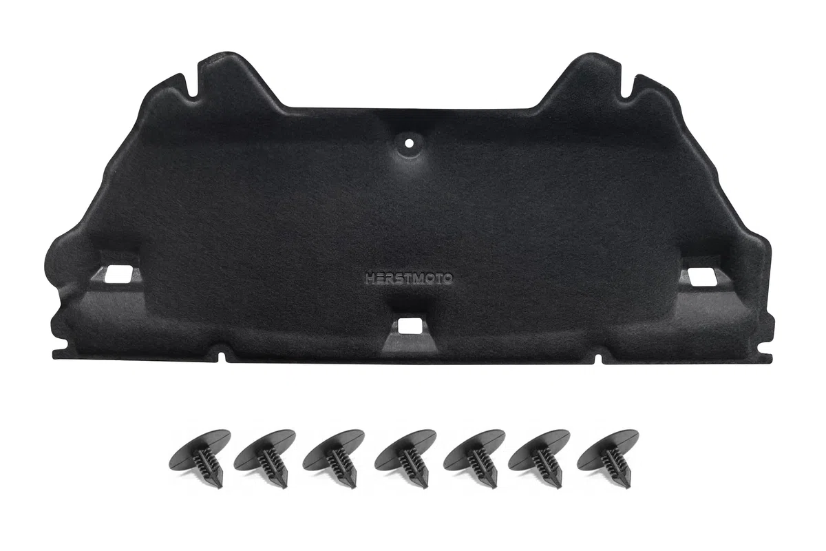 GEPCO Motorhaubendämmung Motorraumdämmung Dämmmatte Motorhaube mit Clips kompatibel mit DACIA DOKKER/DOKKER STEPWAY 2012–2021, DACIA LODGY/LODGY STEPWAY 2012–2022 658405438R / 658403699R