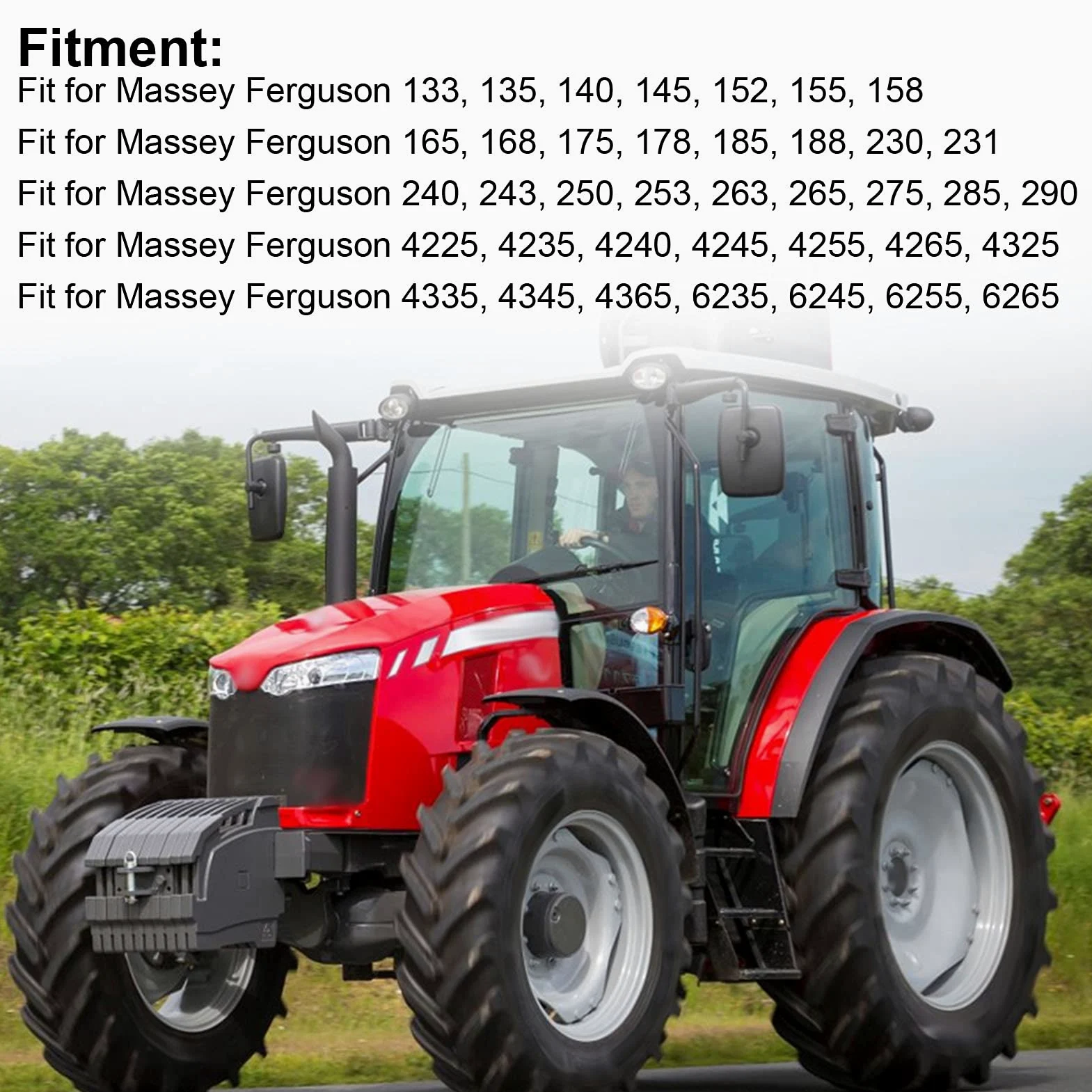Jadeshay Diesel Kraftstofffilter Wasserabscheider, Universal Dieselfilter Traktor, Kraftstofffilterbaugruppe Glasschale 7111-296 Ersatz Passend für Massey Ferguson 133 135 140 145 165 168 175 178