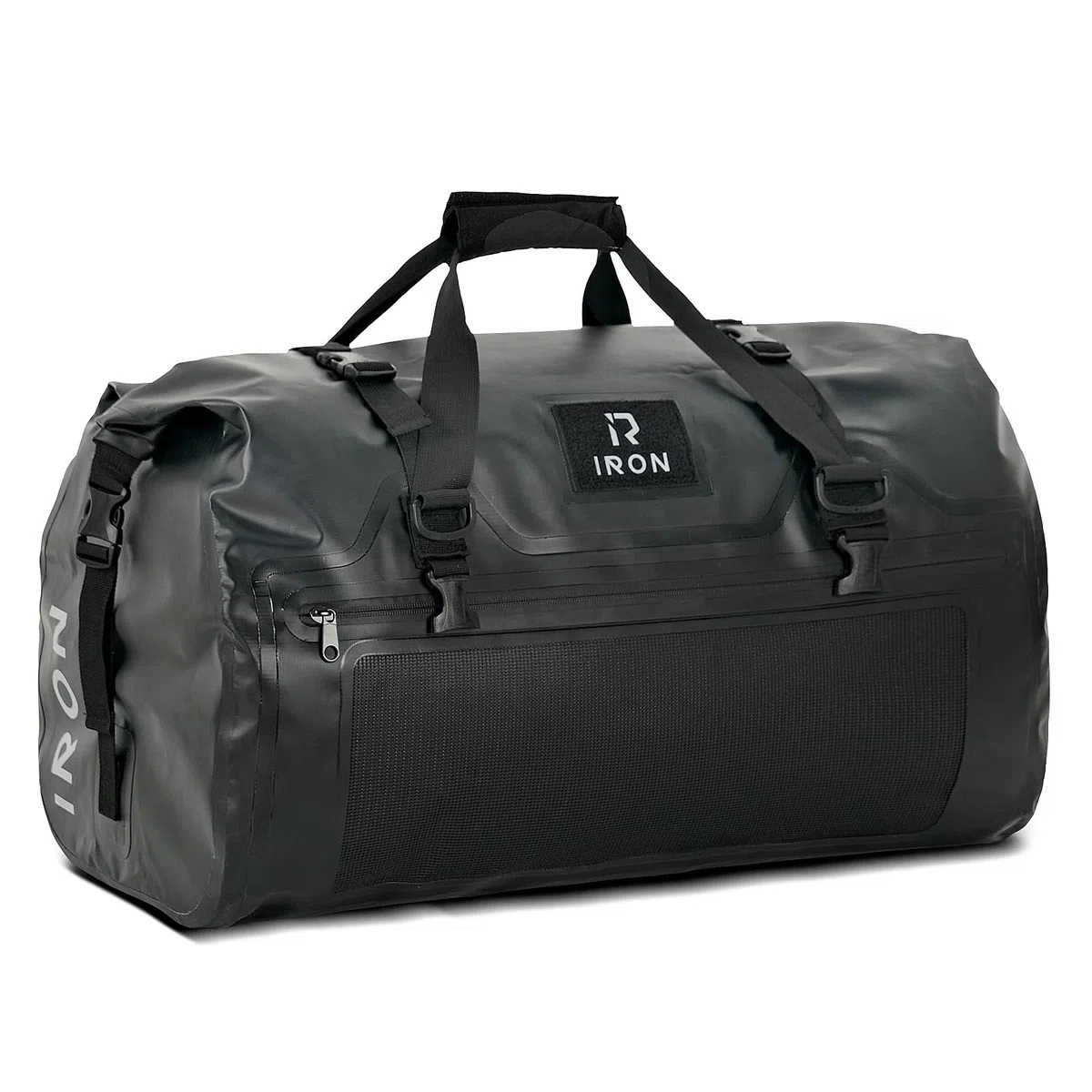 IRON JIA'S Motorradtasche Gepäckrolle wasserdichte Hecktasche Satteltasche Reisetasche 50L Schwarz