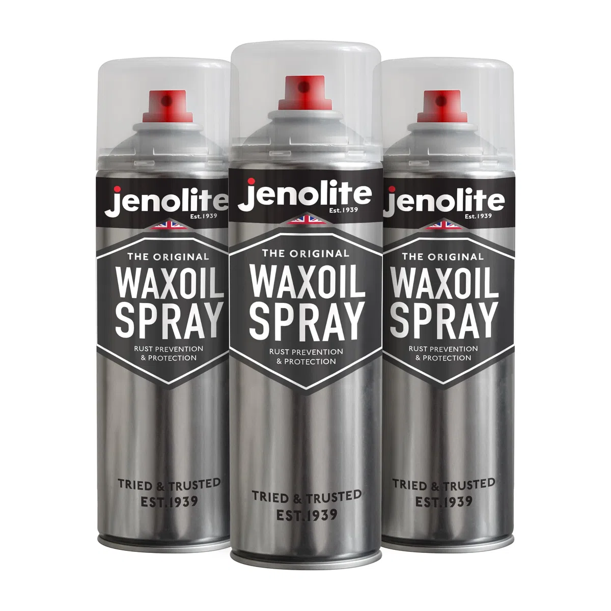 JENOLITE Wachsöl | Unterbodenschutz Spray | KLAR | 3x500ml | Rostschutz für Unterböden von Autos, Transportern und Motorrädern | Hohlraumversiegelung Wachs für Auto Fahrgestell & Unterboden