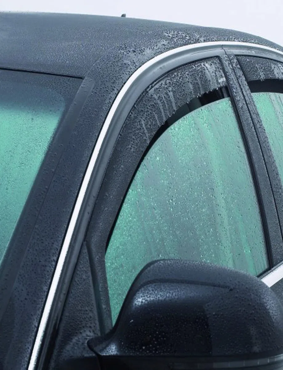 Vordere Windabweiser (1 Set) für die Fahrer und Beifahrerseite-CLS003P0007D passend für OPEL Insignia Grand Sport TYP Z-B, 4-Door, 2017- Dunkles Material