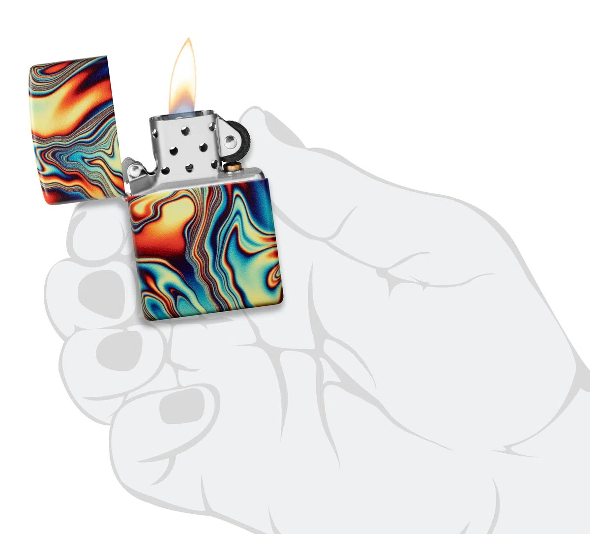 Zippo Benzin-Feuerzeug Colorful Swirl