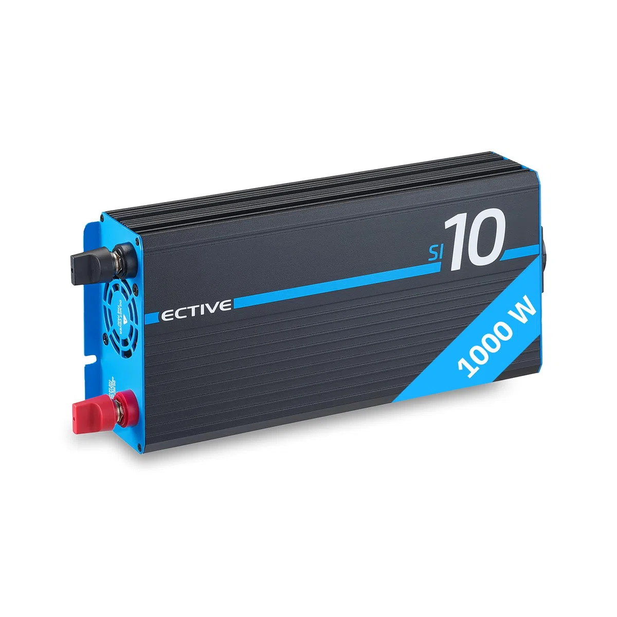ECTIVE Reiner Sinus Wechselrichter SI10-1000W, 12V auf 230V, USB, Überlastschutz, Überhitzungsschutz, Aluminiumgehäuse - DC/AC Spannungswandler, Umwandler, Stromwandler für Haushaltsgeräten
