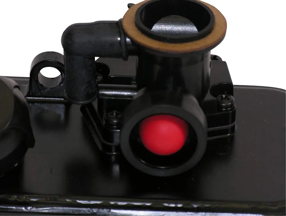 Secura Benzintank & Vergaser Set - passend für Briggs & Stratton Quattro 494406/498809 - Ersatz für Rasenmäher Motoren - inkl. Dichtungen - langlebig & passgenau