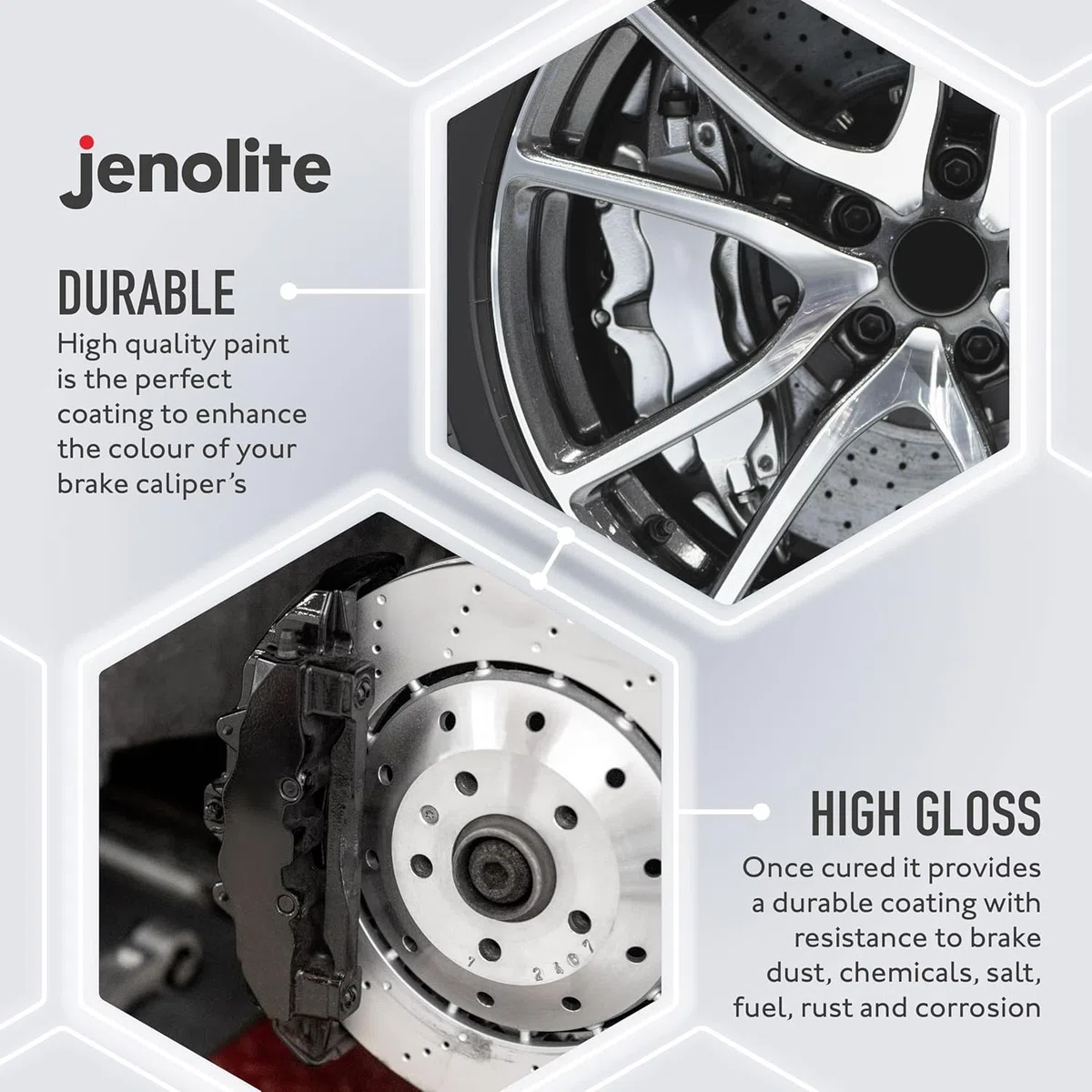 JENOLITE- Bremssattellack Schwarz. Bremssattelfarbe. Hitzefester Thermolack für Bremsklötze am Auto bis 300°C. Inhalt: 400ml