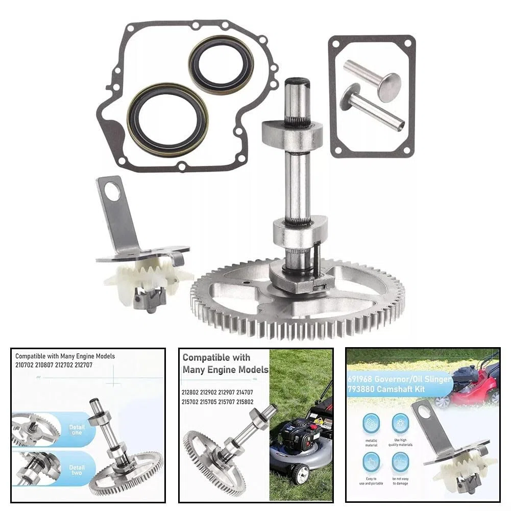 Nockenwellen-Kits 793880 für 4 Zyklen Kleinmotor inklusive Dichtung und Öldichtung für optimale Motorfunktionalität