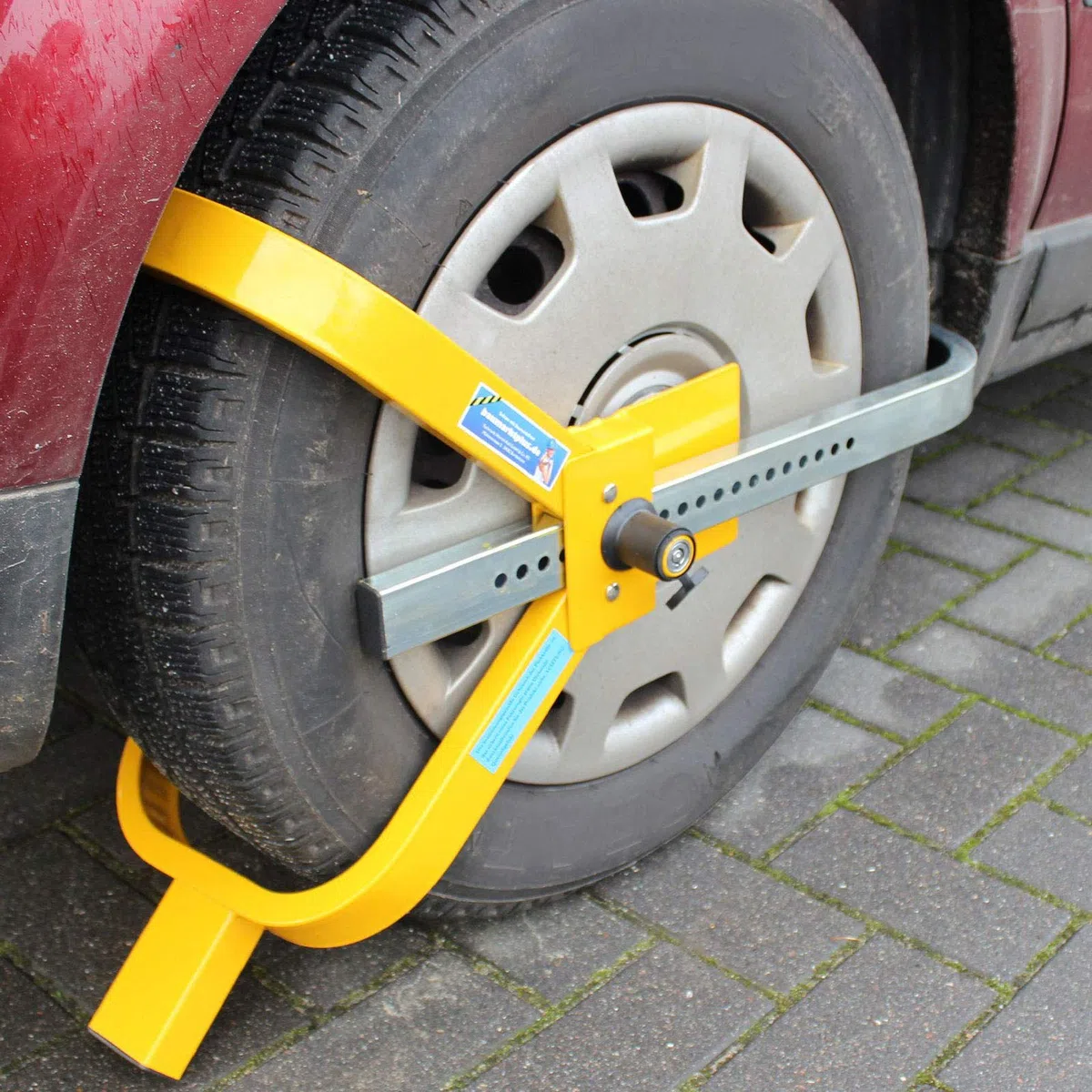 Parkkralle Radkralle Reifenkralle Diebstahlsicherung Wegfahrsperre Auto PKW