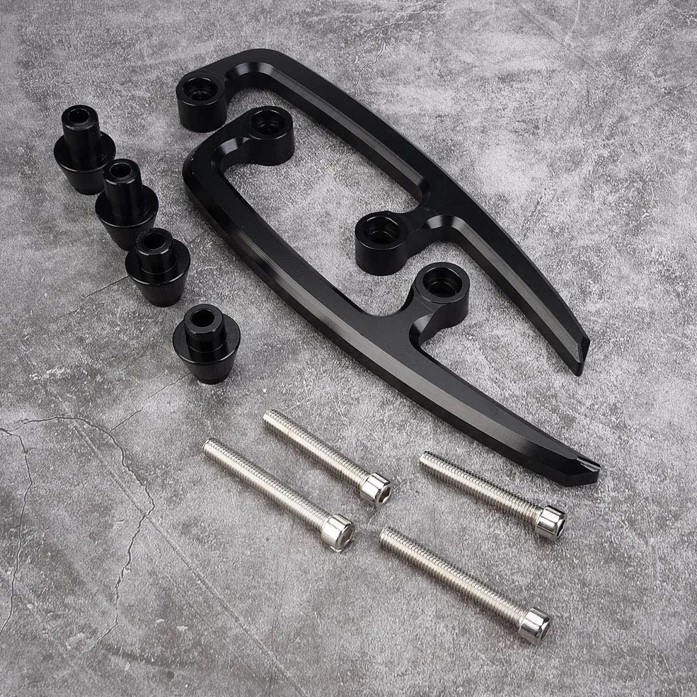 Haltegriff für die Hintere Sitzschiene, Haltegriff für Sozius, Hintere Haltegriffe für den Sitzschienensatz für Kawasaki Z650 17–18, Grüne Z650-Haltegriffe, Haltegriffe (Black)