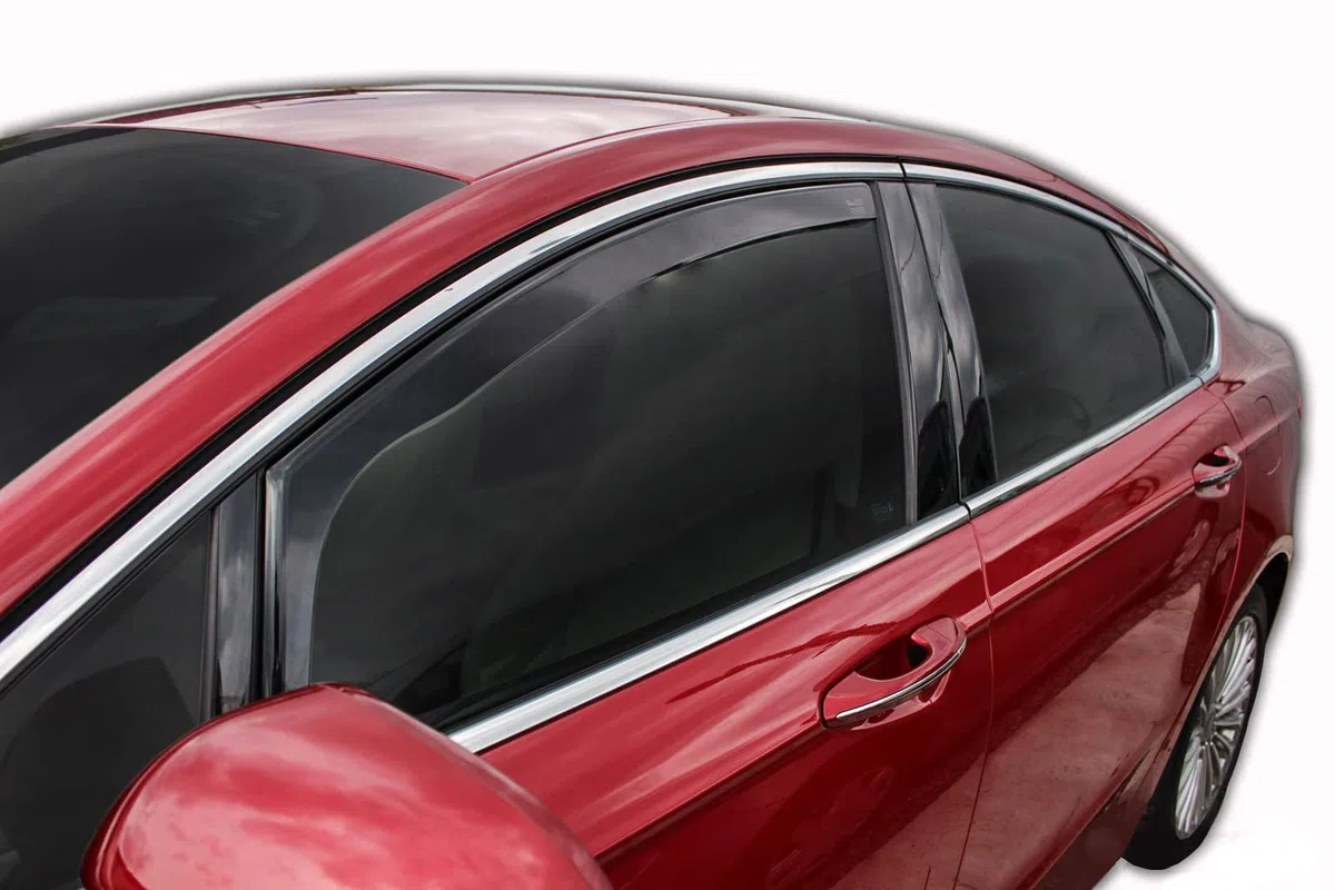 J&J AUTOMOTIVE Windabweiser passend für Volkswagen Id.3 5-Türer ab 2020 2tlg, Heko Regenabweiser Vorne Getönt Dunkel Passform