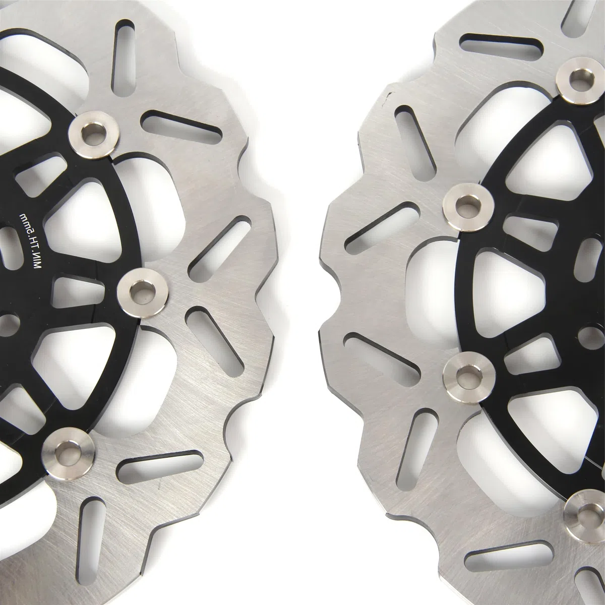 Vorderradbremsscheiben für Kawa.saki Z750 ABS 2007-2012/Z750R ABS 2011 2012 Bremsscheiben vorne Motorradzubehör Z 750 Z750 R 750R Schwarz 2008 2009 2010